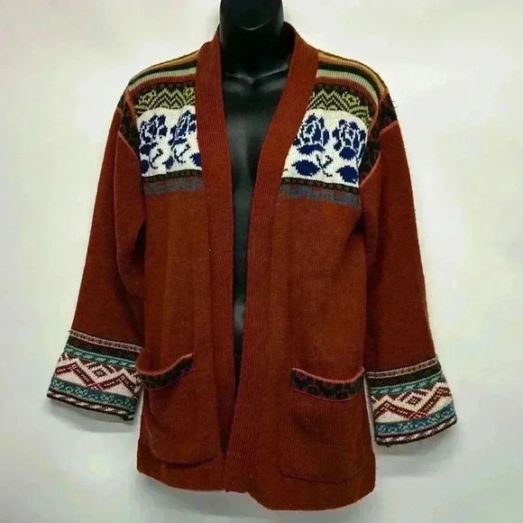 Vintage Sweaters - Vintage cardigan, size medium retro groovy